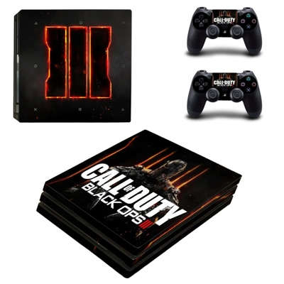 Call of Duty Black ops 3 decal skin for PS4 Pro Console and 2 Controllers