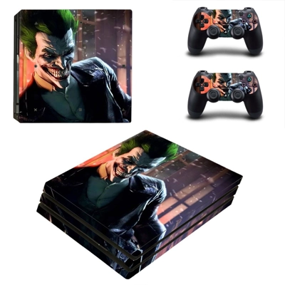 The Joker decal skin for PS4 Pro Console and 2 Controllers The Joker decal skin for PS4 Pro Console and 2 Controllers