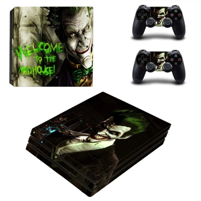 The Joker decal skin for PS4 Pro Console and 2 Controllers The Joker decal skin for PS4 Pro Console and 2 Controllers
