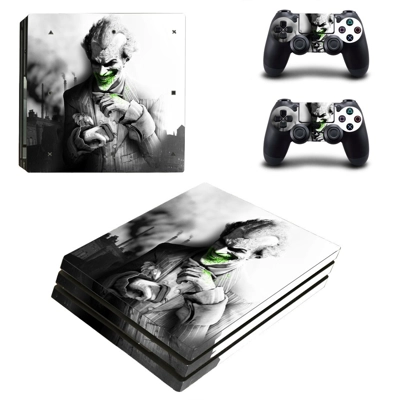 The Joker decal skin for PS4 Pro Console and 2 Controllers The Joker decal skin for PS4 Pro Console and 2 Controllers
