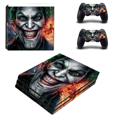 The Joker decal skin for PS4 Pro Console and 2 Controllers The Joker decal skin for PS4 Pro Console and 2 Controllers