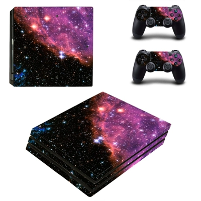 Starry Sky decal skin for PS4 Pro Console and 2 Controllers Starry Sky decal skin for PS4 Pro Console and 2 Controllers