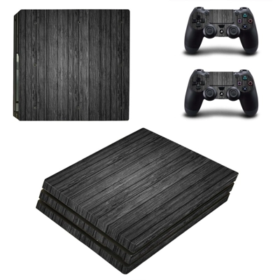 Wooden board decal skin for PS4 Pro Console and 2 Controll.. Wooden board decal skin for PS4 Pro Console and 2 Controll..