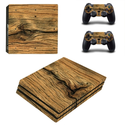 Wooden Board decal skin for PS4 Pro Console and 2 Controll.. Wooden Board decal skin for PS4 Pro Console and 2 Controll..