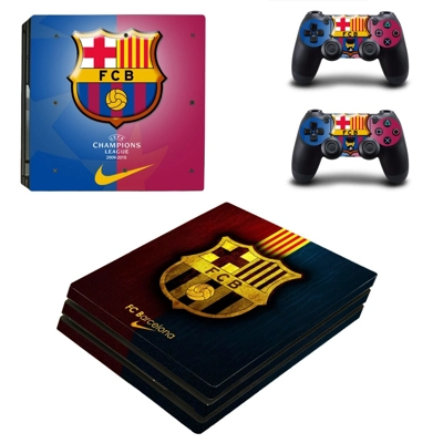FC Barcelona decal skin for PS4 Pro Console and 2 Controll.. FC Barcelona decal skin for PS4 Pro Console and 2 Controll..