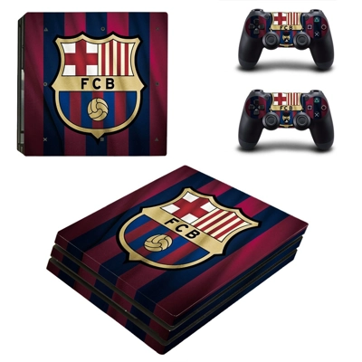 FC Barcelona decal skin for PS4 Pro Console and 2 Controll.. FC Barcelona decal skin for PS4 Pro Console and 2 Controll..