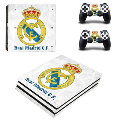 Real Madrid decal skin for PS4 Pro Console and 2 Controllers Real Madrid decal skin for PS4 Pro Console and 2 Controllers