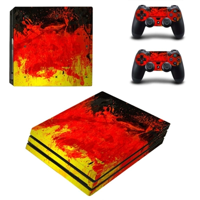 Pouring Color decal skin for PS4 Pro Console and 2 Control.. Pouring Color decal skin for PS4 Pro Console and 2 Control..