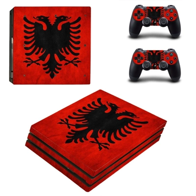 Flag of Albania decal skin for PS4 Pro Console and 2 Contr.. Flag of Albania decal skin for PS4 Pro Console and 2 Contr..