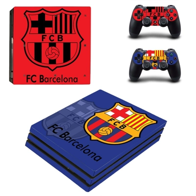 FC Barcelona decal skin for PS4 Pro Console and 2 Controll.. FC Barcelona decal skin for PS4 Pro Console and 2 Controll..