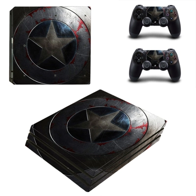 Captain America decal skin for PS4 Pro Console and 2 Contr.. Captain America decal skin for PS4 Pro Console and 2 Contr..