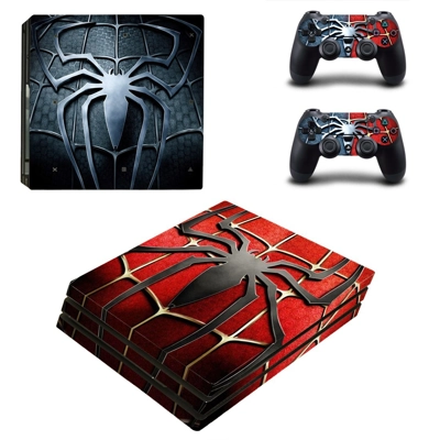 Metal Spider decal skin for PS4 Pro Console and 2 Controll.. Metal Spider decal skin for PS4 Pro Console and 2 Controll..