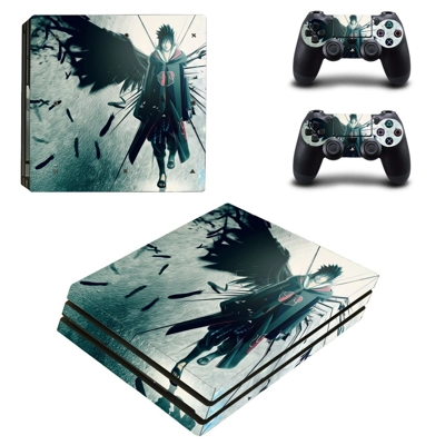 Naruto wallpaper decal skin for PS4 Pro Console and 2 Controllers