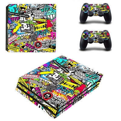 Various Signs decal skin for PS4 Pro Console and 2 Control.. Various Signs decal skin for PS4 Pro Console and 2 Control..
