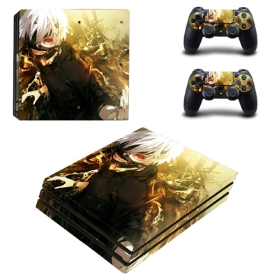Tokyo Ghoul decal skin for PS4 Pro Console and 2 Controllers