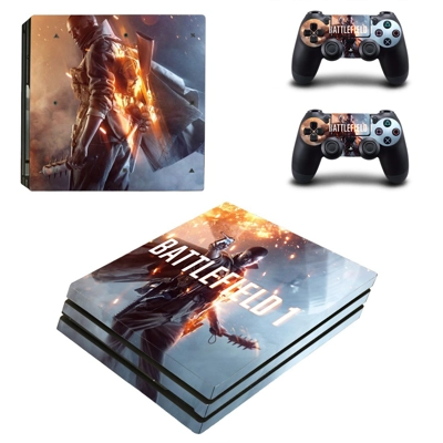 Battlefield 1 decal skin for PS4 Pro Console and 2 Controllers