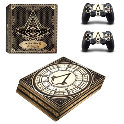 Assassin's Creed decal skin for PS4 Pro Console and 2 Controllers