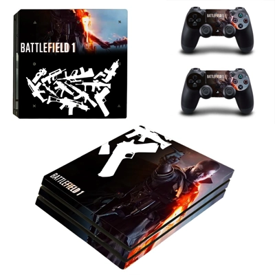 Battlefield 1 decal skin for PS4 Pro Console and 2 Controllers