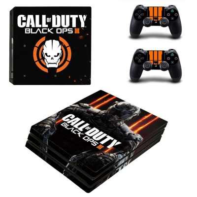 Call of Duty Black Ops 3 decal skin for PS4 Pro Console and 2 Controllers