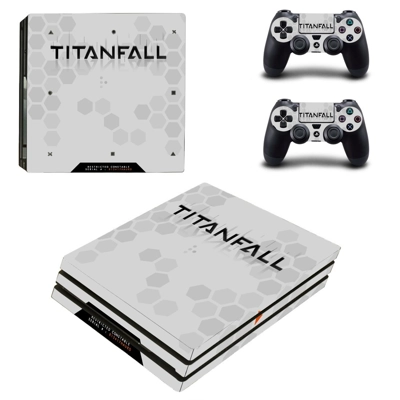 Titanfall decal skin for PS4 Pro Console and 2 Controllers