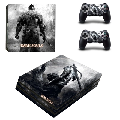 Dark Souls decal skin for PS4 Pro Console and 2 Controllers