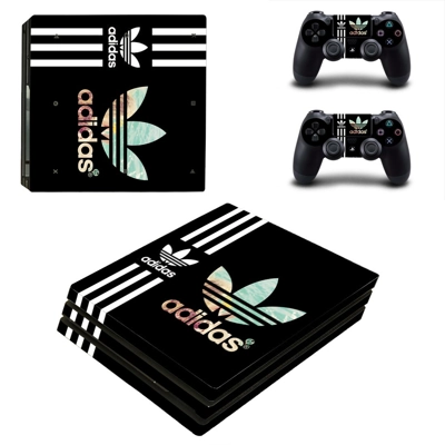 Adidas decal skin for PS4 Pro Console and 2 Controllers