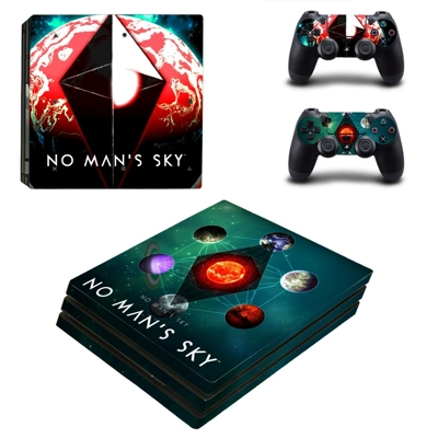 No man's Sky decal skin for PS4 Pro Console and 2 Controllers