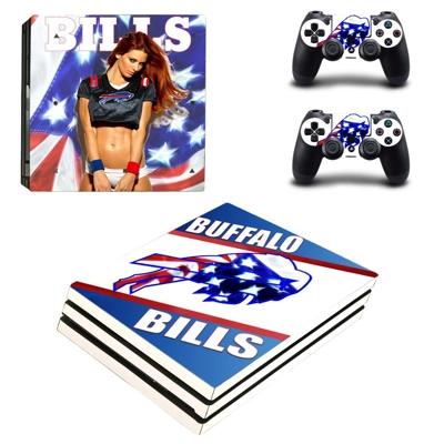 Buffalo Bills decal skin for PS4 Pro Console and 2 Controllers