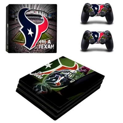 Houston Texans decal skin for PS4 Pro Console and 2 Controllers