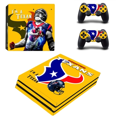 Houston Texans decal skin for PS4 Pro Console and 2 Contro..