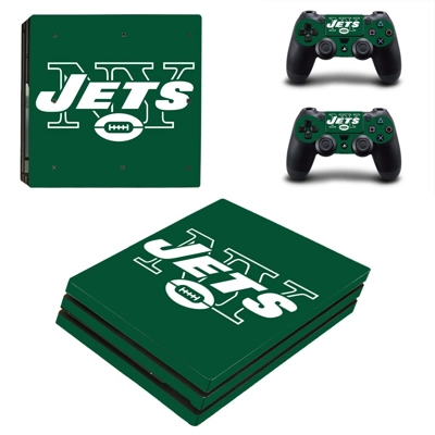 New York Jets decal skin for PS4 Pro Console and 2 Control..