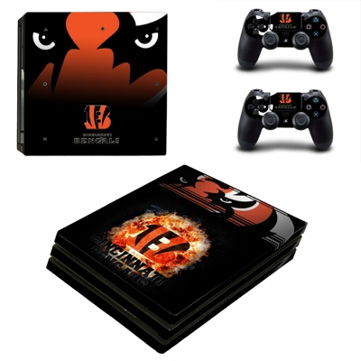 Cincinnati Bengals decal skin for PS4 Pro Console and 2 Controllers