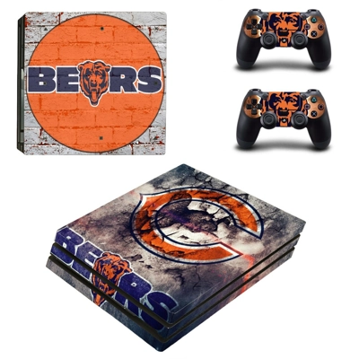 Chicago Bears decal skin for PS4 Pro Console and 2 Controllers