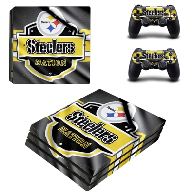 Pittsburgh steelers decal skin for PS4 Pro Console and 2 Controllers