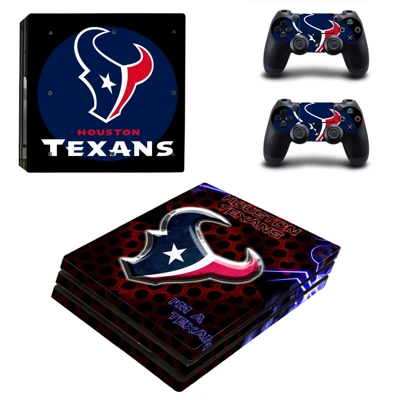 Houston Texans decal skin for PS4 Pro Console and 2 Contro..