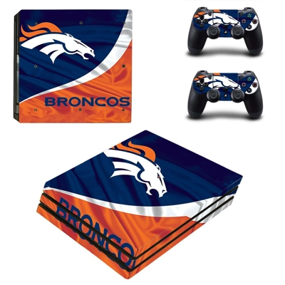 Denver Broncos decal skin for PS4 Pro Console and 2 Contro..