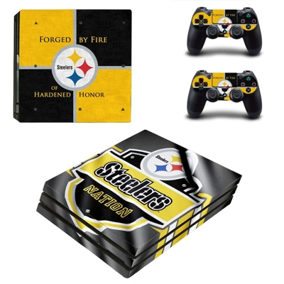 Pittsburgh steelers decal skin for PS4 Pro Console and 2 Controllers