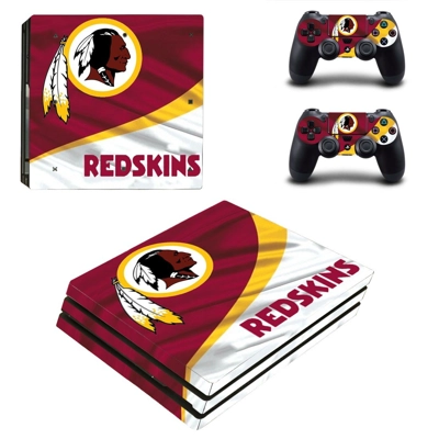 Washington Redskins decal skin for PS4 Pro Console and 2 Controllers