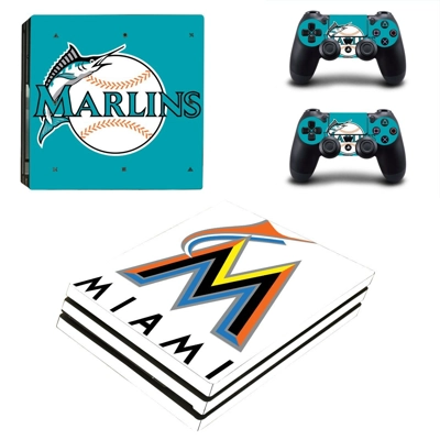 Miami Dolphins decal skin for PS4 Pro Console and 2 Controllers