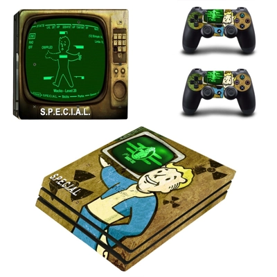 Fallout Nuka Cola decal skin for PS4 Pro Console and 2 Controllers