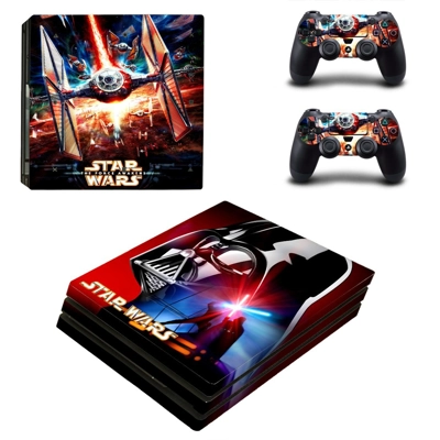 Star wars decal skin for PS4 Pro Console and 2 Controllers