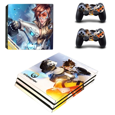 Overwatch decal skin for PS4 Pro Console and 2 Controllers