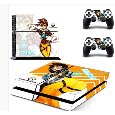 Overwatch decal skin for PS4 Pro Console and 2 Controllers