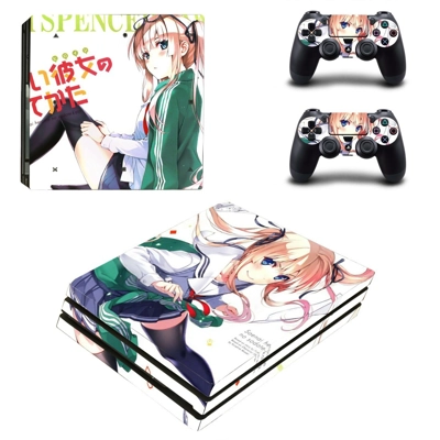Anime decal skin for PS4 Pro Console and 2 Controllers