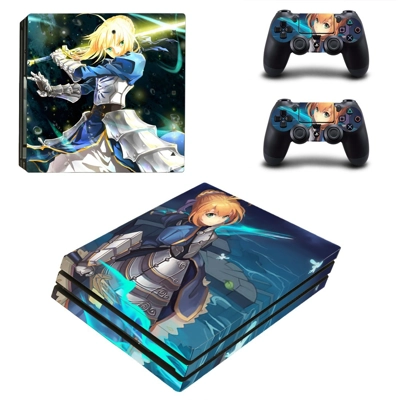 Anime decal skin for PS4 Pro Console and 2 Controllers