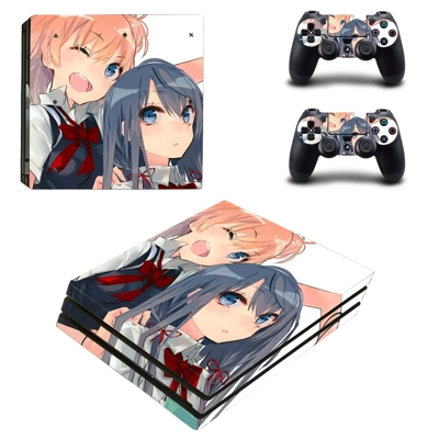 Anime decal skin for PS4 Pro Console and 2 Controllers