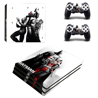 Batman Arkham City decal skin for PS4 Pro Console and 2 Co..