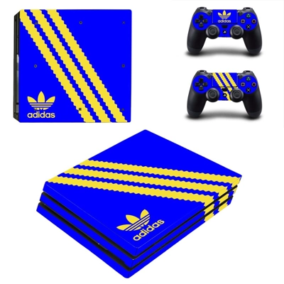 Adidas decal skin for PS4 Pro Console and 2 Controllers