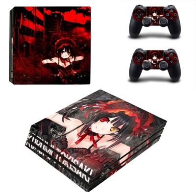Kurumi Tokisaki decal skin for PS4 Pro Console and 2 Controllers