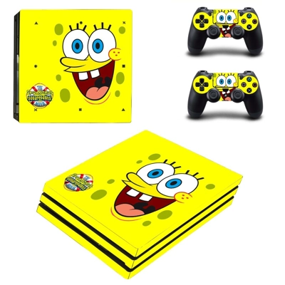 The SpongeBob SquarePants decal skin for PS4 Pro Console a..